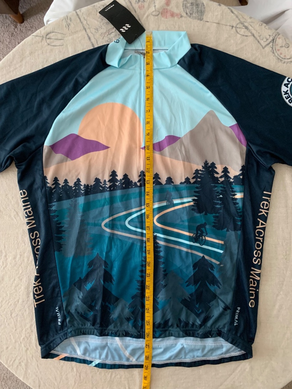NWT Primal Trek Across Maine 2025 Cycling Jersey Unisex XL Bike USA